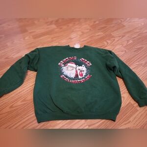Vintage Eskimo Joes Sweatshirt. Christmas 2000. Dark Green. Adult XL